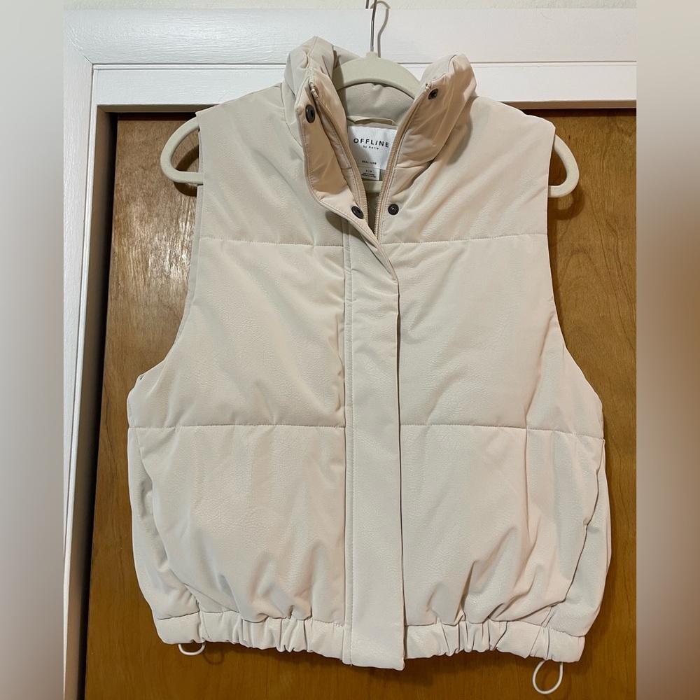OFFLINE By Aerie Classic Length Puffer Vest, NWT